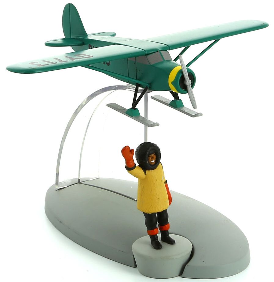 Avion Tintin #49 - L'avion sur skis - Jo, Zette & Jocko : Destination New-York + Prof Nielsen
