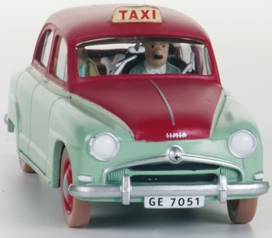 Voiture Tintin 1/43è #021 – Le taxi Simca Aronde "L'affaire Tournesol" (1952)