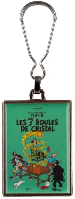 Tintin Porte-clé métal - Couverture T13 Les 7 boules de cristal