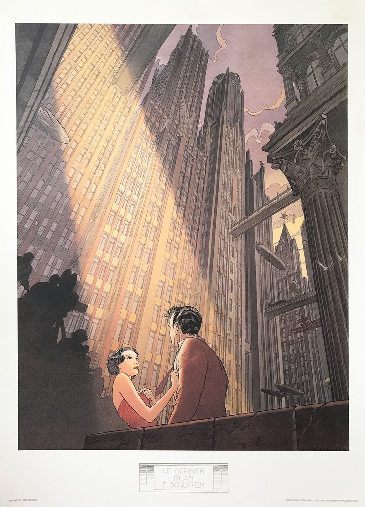 Poster Schuiten - Les cités obscures Le dernier plan