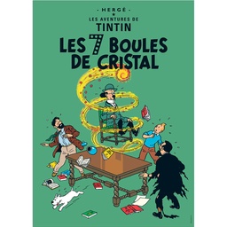 CP Hergé Couv Les aventures de Tintin T13 - Les 7 boules de cristal