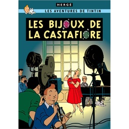 CP Hergé Couv Les aventures de Tintin T21 - Les bijoux de la Castafiore