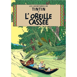 CP Hergé Couv Les aventures de Tintin T06 - L'oreille cassée