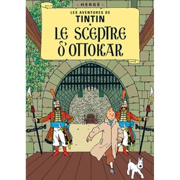 CP Hergé Couv Les aventures de Tintin T08 - Le sceptre d’Ottokar