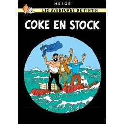 CP Hergé Couv Les aventures de Tintin T19 - Coke en Stock