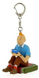Tintin Porte-clé PVC – Tintin Assis au Tibet (3,8cm)