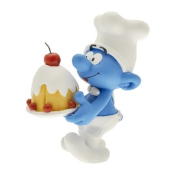 Figurine résine Les Schtroumpfs - Collectoys - Le schtroumpf et le gâteau