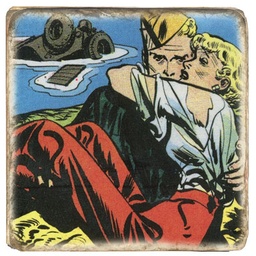 Milton Caniff Steve Canyon in the arms - marbre n°67 (10x10)
