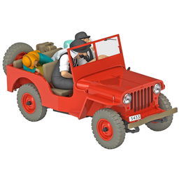 Voiture Tintin 1/24è #006 La Jeep rouge / Au pays de l'or noir