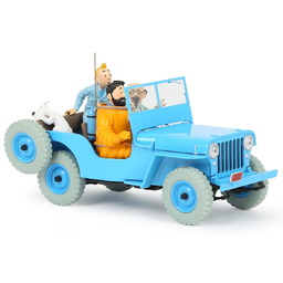 Voiture Tintin 1/24è #004 La Jeep bleue / Objectif lune