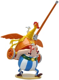 Figurine métal Astérix - Obélix "Ben quoi ? Y'a pas que des menhirs dans la vie" (Pixi)