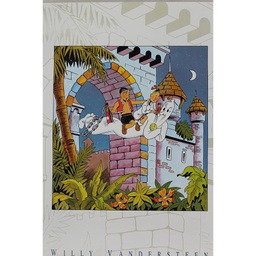 Poster Vandersteen - Bob & Bobette île d'Amphoria