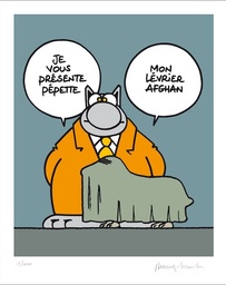 Geluck - Le Chat PEPETTE (Sérigraphie 50X40 N&S)