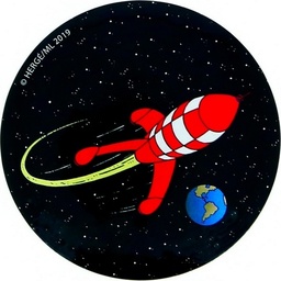 Tintin – Magnet Lune La fusée