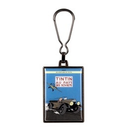 Tintin Porte-clé métal - Couverture T01 Soviets colorisée