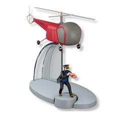 Avion Tintin #36 - L'hélicoptère bordure rouge - L'affaire Tournesol + Haddock