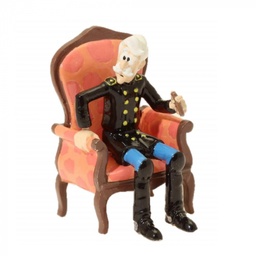 Figurine métal Les tuniques bleues Pixi origine - Général Alexander dans son fauteuil