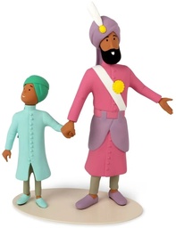 Tintin Figurine résine Le musée imaginaire - Le maharadjah et son fils