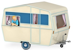 Voiture Tintin 1/24è #051 La caravane des touristes - L'île noire
