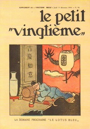 CP Hergé Petit XXème  #50 Les Aventures de Tintin T05 - Le Lotus Bleu