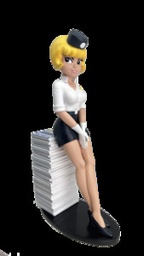 Figurine résine - Natacha – Pile de livres (Collectoys)