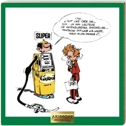 Tableau en bois Gaston Lagaffe N°05 – Super