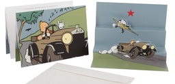 CP Hergé Pop-up - Tintin au pays des Soviets