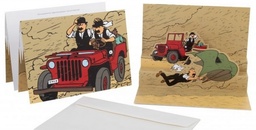 CP Hergé Pop-up - Tintin l'or noir