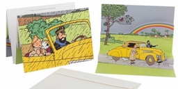 CP Hergé Pop-up - Tintin les 7 boules de cristal