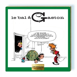 Tableau en bois Gaston Lagaffe N°02 - Le bal à Gaston (tortue)